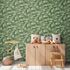 Non-woven wallpaper teenagers camouflage green 77173-1 1