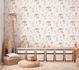 Non-woven wallpaper kids animals cream grey 77176-1 1