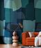 Photo wallpaper abstract modern blue green 78206-1 1