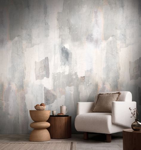 Photo wallpaper non-woven modern art grey cream 78207-3