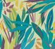 Non-woven wallpaper graphic leaves green blue 78209-2 2