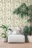 Non-woven wallpaper floral leaves green brown 78212-1 6