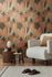 Non-woven wallpaper art abstract green orange 78214-3 1