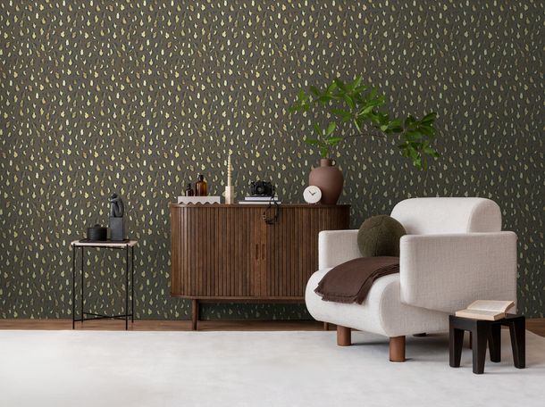 Non-woven wallpaper Leo animal fur brown beige 78216-3