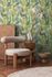 Non-woven wallpaper leaf pattern jungle green blue 78219-1 5