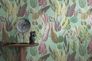 Non-woven wallpaper leaf pattern jungle blue purple 78219-4 5