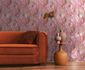 Non-woven wallpaper tropics leaves pink purple 78220-3 1