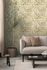 Non-woven wallpaper leaf pattern beige green 78223-3 6