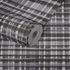 Non-woven wallpaper checked pattern black white 78224-4 3