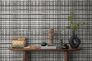 Non-woven wallpaper checked pattern black white 78224-4 5