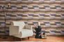Non-woven wallpaper graphic stripes brown blue 78225-2 1