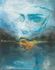 Non-woven wallpaper abstract art face blue beige 35497 4