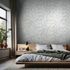 Non-woven wallpaper waves abstract grey pearl shine 35501 7