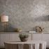 Non-woven wallpaper wood look tiles beige grey gloss 35510 5