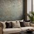 Non-woven wallpaper wood look blue copper metallic 35512 9