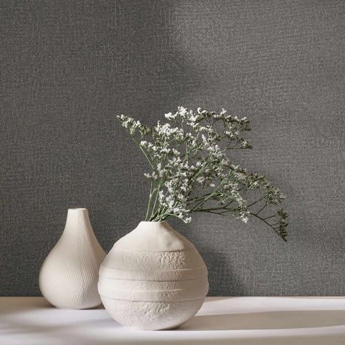 Non-woven wallpaper used concrete look texture grey 35521