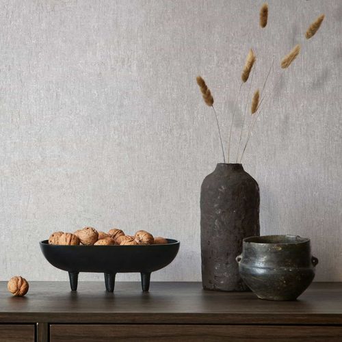 Non-woven wallpaper industrial plaster look grey 35523