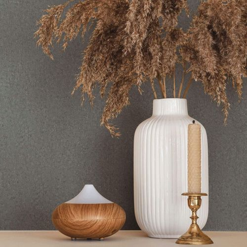 Non-woven wallpaper concrete look anthracite 35541
