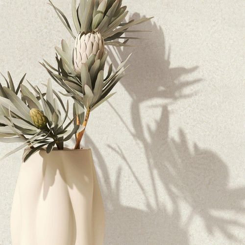 Non-woven wallpaper concrete look beige cream 35545