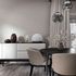 Non-woven wallpaper linen look beige grey metallic 35110 4