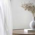 Non-woven wallpaper linen look white cream metallic 35115 3