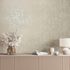 Non-woven wallpaper circles cream beige metallic 35117 1