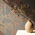 Non-woven wallpaper circles grey copper metallic 35119 1