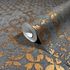 Non-woven wallpaper circles grey copper metallic 35119 3