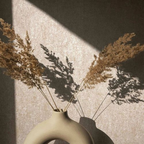 Non-woven wallpaper industrial plaster look beige 35141