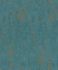 Non-woven wallpaper plaster look turquoise gold 35164 2