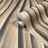 Non-woven wallpaper 3D effect wood look waves brown 81667 4