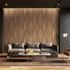 Non-woven wallpaper 3D effect wood look waves brown 81667 5