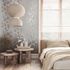 Non-woven wallpaper floral white beige silver 82459 3