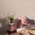 Non-woven wallpaper plain linen look pink beige 10510-05 5