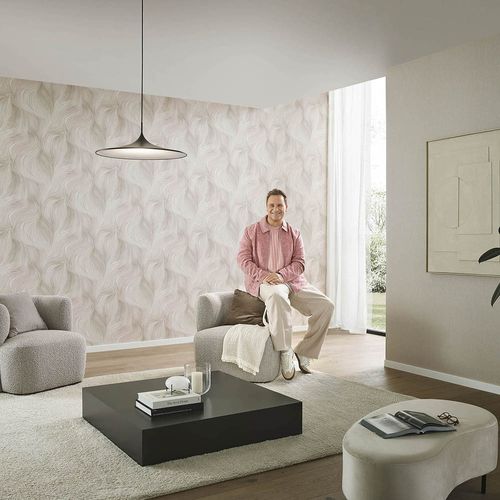 Wallpaper Guido Maria Kretschmer Lines Cream Pink 10522-05