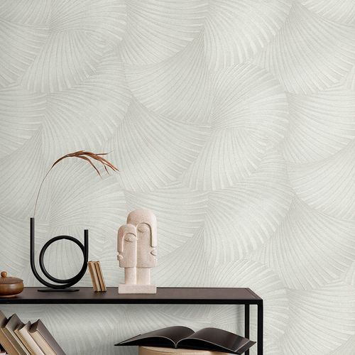 Wallpaper Guido Maria Kretschmer Abstract Cream Gray