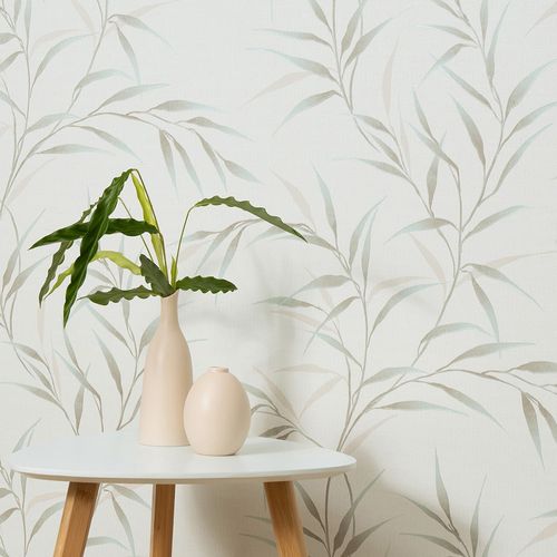Tapete Guido Maria Kretschmer Floral Creme Türkis 10528-18 Raum