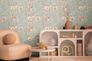 Vliestapete Floral Vintage Blau Orange 79061-6 Zimmer 5