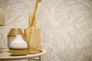 Vliestapete Blattmuster Dschungel Creme Beige 79063-1 Raum 4