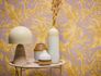 Vliestapete Blattmuster Dschungel Lila Beige 79063-3 Raum 4