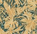 Vliestapete Blattmuster Dschungel Petrol Beige 79063-6 7