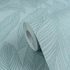 Vliestapete Blattmuster Tropen Blau Metallic 79064-3 Detail 3