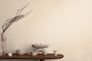 Vliestapete Uni Struktur Beige Silber Metallic 79065-3 Raum 4