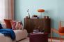 Vliestapete Uni Struktur Blau Gold Metallic 79065-4 Wohnzimmer 6