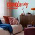 Vliestapete Uni Struktur Blau Gold Metallic 79065-4 COSMOLiving 1