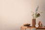 Vliestapete Uni Struktur Rosa Creme Metallic 79066-6 Raum 4