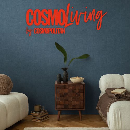 Vliestapete Uni Struktur Blau Kupfer Metallic 79067-4 COSMOLiving