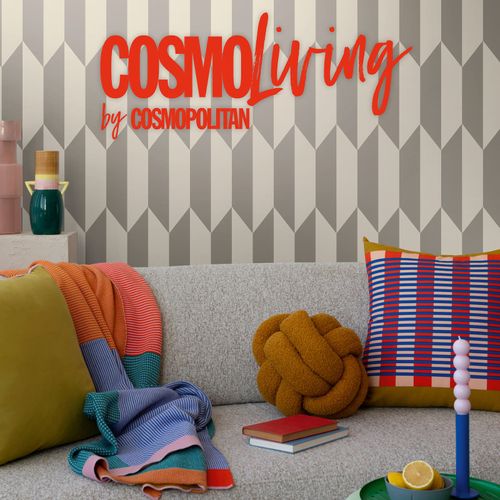 Vliestapete Grafisch 3D-Optik Creme Silber Metallic 79086-3 COSMOLiving