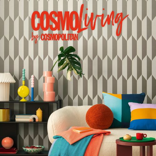 Vliestapete Grafisch 3D-Optik Silber Gold Metallic 79086-5 COSMOLiving