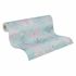 Vliestapete Dschungel Blätter Blau Rosa Glanz 79108-2 Rolle 2
